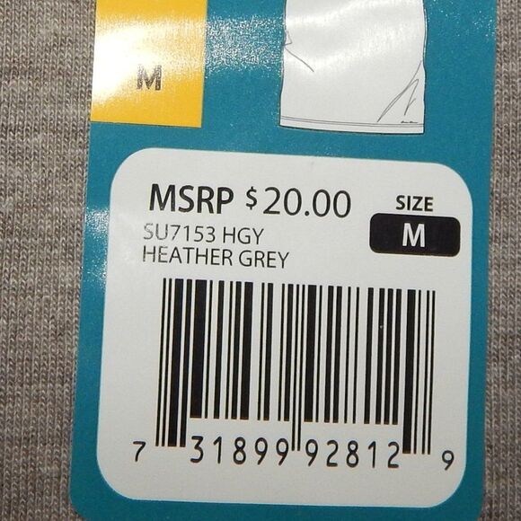 EDDIE BAUER men's medium solid gray short sleeve basic tee NWT - Picture 3 of 7